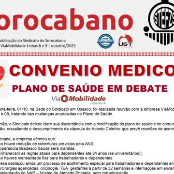 Sindicato se posiciona contra mudanças no plano de saúde da ViaMobilidade em reunião com a empresa